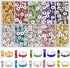 600 pcs 8mm Spacer Beads for Crafting, 10 Colors Rondelle Spacer Beads Box, Fancy Sparkle Crystal Rhinestone Spacer Loose Beads for Necklace Brace...