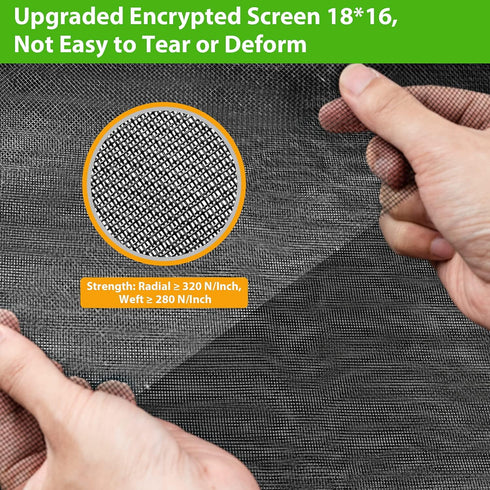 Replacement Window Screens, 48X118 Inch Durable Window Screen Mesh for Patio Porch Door Windows, DIY Adjustable Fiberglass Screen Repair Kit Slidi...