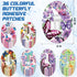 36 Pack Adhesive Patch Compatible with Dexcom G6 Breathable Colorful Butterfly CGM Patches Waterproof Butterfly Pre Cut Adhesive Tape for Continuo...