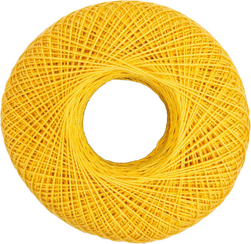 Coats Crochet Aunt Lydia's Crochet, Cotton Classic Size 10, Golden Yellow...