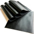 Real Genuine Black Calf Hide Leather: Thick Leather Cow Hide Black Leather Sheets for Crafting (Black, 8x10In/ 20x25cm)...