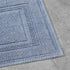 Jean Pierre - Stonewash Racetrack Bath Rug, Cotton, Premium Bathroom Decor, Machine Washable, Highly Absorbent, Measures 17" x 24", Washed Blue...