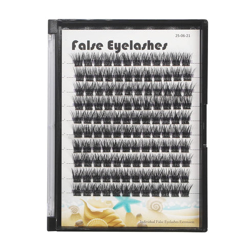 Large Tray- 10-20MM Available 120 Pcs D Curl Cluster Eyelashes Makeup Volume Eye Lashes Extensions Natural Long Wide Stem Individual False Eyelash...
