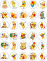 30 x Edible Cupcake Toppers – Honey Bear Inspired Collection of Edible Cake Decorations | Uncut Edible on Wafer Sheet...