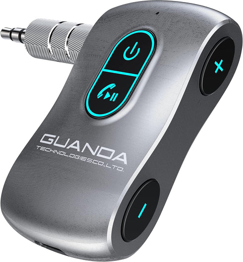 Bluetooth 5.0 Receiver for Car, Noise Cancelling Bluetooth AUX Adapter, Bluetooth Music Receiver for Car Stereo/PC/TV/Home Stereo/Wired Headphones...