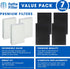 Fette Filter - HEPA Air Purifier Set, 3 HEPA + 4 Pre-Filters, Compatible with Honeywell HPA300, HPA304, HPA8350 & More...