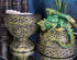 Ebros Gift Green Dragon Perching On Celtic Knotwork Tattoo Relic Golden Egg Decorative Jewelry Box Figurine 6.25" High Fantasy Myths Legends Dunge...