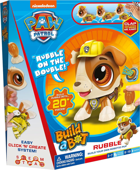 Goliath Build a Bot Paw Patrol Rubble - Build Your Own Robotic Pet - Ages 3-10, Small...