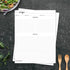 321Done Recipe Paper 8.5x11 White, 50-Pack, Made in USA, Full Page Blank Recipe Paper to Write in Your Own Recipes, Minimalist Letter Size Refill ...