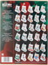 Bucilla Counted Cross Stitch Ornament Kit, 84293 Tiny Stocking , White...