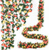 Miracliy 5Pcs 41FT Flower Garland Artificial Rose Arch Vines Fake Spring Floral Garland for Flower Wall Backdrop Wedding Mothers Day Garden Tea Pa...