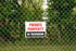 TRUSTY No Trespassing Sign for Private Property Unimproved Land Homes Fences Gates Trees 12" W x 9" H Weatherproof Tear Resistant Outdoor Vinyl (2...