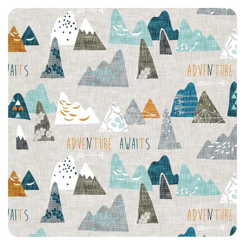 BapronBaby Adventure Awaits Bapron - No Neck Tie Safer Bib for Baby & Toddler - Soft Waterproof Stain Resistant - Machine Washable - Sz Baby/Toddl...