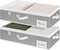 StorageWorks Under Bed Storage Containers with Handles and Label Holder, 2 Pack Ultra-thick Fabric Underbed Bins, Closet Organizer for Clothes, Bl...