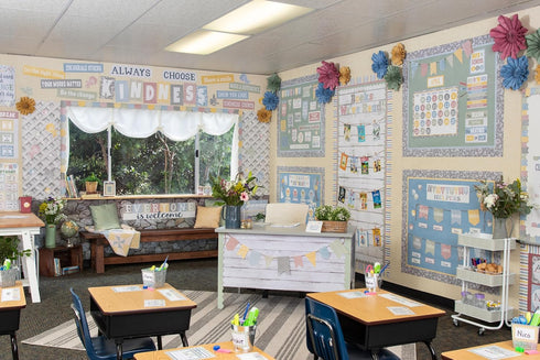 Teacher Created Resources Classroom Cottage Classroom Helpers Mini Bulletin Board (TCR7175)...