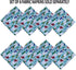 Newbridge Blue Snowman Fun Christmas Fabric Napkins, Cheerful Snowmen and Evergreen Tree Print Xmas Soil Resistant, No Iron Easy Care Tablecloth, ...