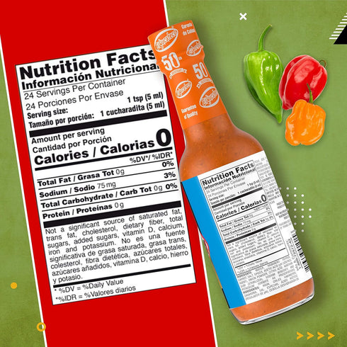 El Yucateco Caribbean Habanero Sauce, 4 oz., 6 Pack, 7,000 Average Scoville Units, Gluten Free, Sugar Free...