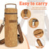 Tirrinia Single Bottle Wine Tote Bag, Insulated Travel Wine Cooler Carrier with Shoulder Strap for Picnic, Party, BYOB Restaurant, Portable One Bo...
