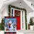 Merry Christmas Cute Snowman Red Parrot Garden Flag House Flag Spring Welcome Garden Flags Double Sided Printed Flags for Patio Lawn Home Outdoor ...