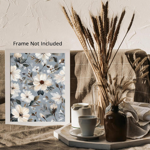 Posterizer 1 pcs-dainty flowers in nature -oil painting style-5-Floral & Botanical Art-Landscape & Nature Art-Living Room Bedroom Decor- unframed ...