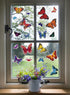Iconikal Static Cling Window Decorations, Butterfly, 100-Count...