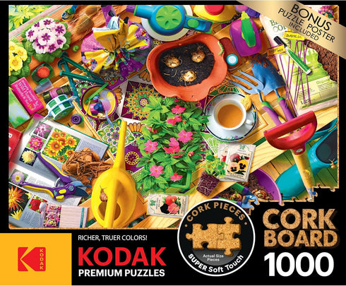 RoseArt - Kodak Premium Cork - Inside The Gardener's Shed - 1000 Piece Jigsaw Puzzle for Adults...