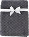 Hudson Baby Unisex Baby Plush Waffle Blanket, Charcoal, One Size...