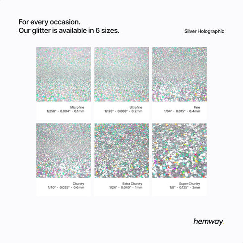 Hemway Craft Glitter Shaker 110g / 3.9oz Glitter for Arts, Crafts, Resin, Tumblers, Nails, Painting, Decoration, Festival, Cosmetic, Body - Super ...