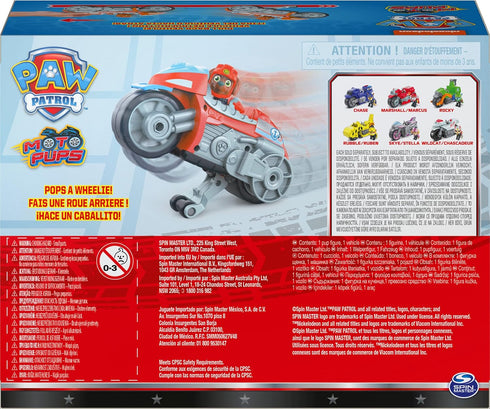 Paw Patrol, Moto Pups Zuma’s Deluxe Pull Back Motorcycle Vehicle with Wheelie Feature and Toy Figure...