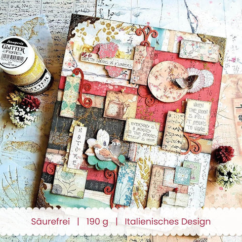 STAMPERIA INTERNATIONAL, KFT PAPER PAD 8X8 10PK ORIENTAL G, 20.3 x 20.3 (8" x 8"), Multicoloured...