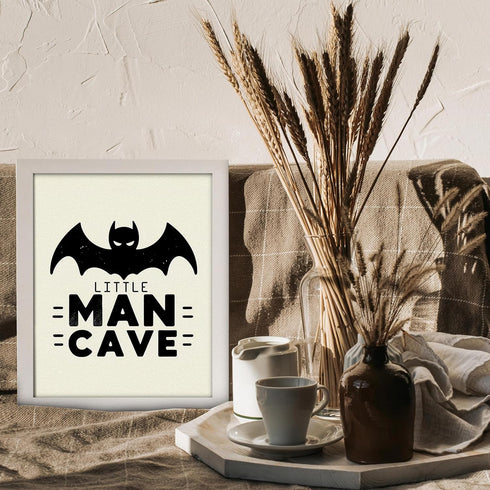 Posterizer 1 pcs-Little man cave-Kids Room Art-Comedy Art-Gift for Daughter, Son, Kids-decor for nursery toddlers kids room- UNFRAMED Wall Art...