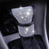 Car Accessories for Women Bling,Universal Car Bling Accessories with Crystal Sparkling Rhinestones for Girls,Lady Universal,White Car Shift Knob C...