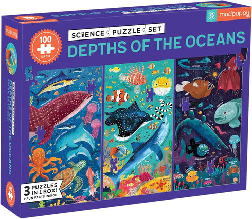 Mudpuppy Depths of The Oceans Science Puzzle Set...