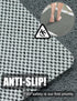Bathroom Shower Mat Non-Slip Soft PVC Supportive Textured Quick Drain Loofah Foot Massage Multifunctional Floor Mat for Home & Hotel (Grey, 16"*24...