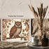 Posterizer 1 pcs- beautiful Owl sitting on a tree next to flowers-Art for Animal Lovers-Floral Botanical Art-Gift for Men Women- Decor for Bedroom...