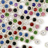 Crystal Flower Shape Rhinestone Buttons 100Pcs 12mm Sunflower Flatback Claw Cup Sewing on Rhinestone for DIY Jewelry Crafts Bow Tie Clothes...