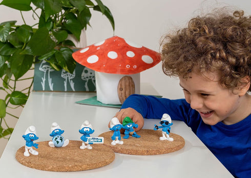 Schleich Smurfs, Collectible Retro Toys and Figurines for All Ages, Wild Smurf Figure...