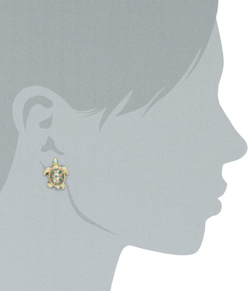 Betsey Johnson Turtle Stud Earrings...