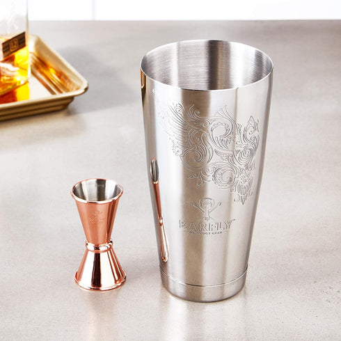 Barfly Cocktail Tin, Large 28 oz (828 ml), Stainless Steel, Logo Etch...