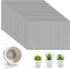 18pcs Flower Pot Hole Mesh Pad, 11.8x7.8 Inch Planter Mesh Drainage Screen, DIY Drainage Netting Pot Bottom Grid Mat Keep Soil from Flowing Away...