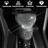 Car Accessories for Women Bling,Universal Car Bling Accessories with Crystal Sparkling Rhinestones for Girls,Lady Universal,White Car Shift Knob C...