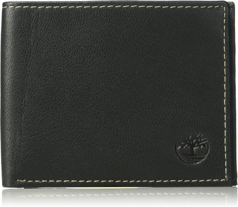 Timberland Men's Leather Wallet and Carabiner Gift Set, One Size, black...