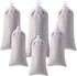 Shihanee 6 Pieces Wild Bird Finch Sock Feeder Bird Seed Sock Bird Feeder Net Thistle Seed Socks Bird Food Finch Sock for Wildlife(White)...