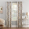 Sun Zero Regina Floral Watercolor Energy Efficient Grommet Curtain Panel, 40" x 84", Linen...
