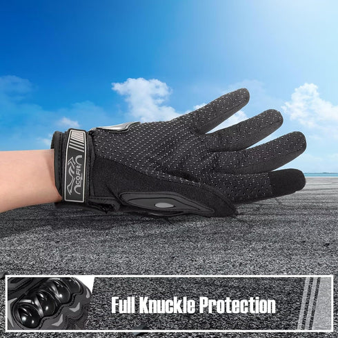 COFIT Motorcycle Gloves for Men and Women, Full Finger Touchscreen Motorbike Gloves for BMX ATV MTB Riding, Road Racing, Cycling, Climbing, Motocr...