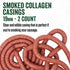 LEM Products Clear Smoked Collagen Casings, 19mm, Edible Sausage Casings, Stuffs Approximately 16 Pounds Per Pack, Great for Snack Sticks, Hot Dog...