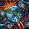 Buffalo Games - Aja Trier - Galactic Journey - 300 Piece Jigsaw Puzzle for Families Challenging Puzzle Perfect for Game Nights - Finished Puzzle S...