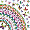 Amaonm® 60 Pcs 5 Packages Beautiful 3D Butterfly Wall Decals Removable DIY Home Decorations Art Decor Wall Stickers & Murals for Babys Bedroom Tv ...