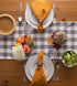 DII Heavyweight Fringed Check Tabletop Collection, Table Runner, 14x108, Gray...