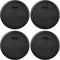 Pyrex 7402-PC 6/7 Cup Black Round Plastic Food Storage Lid, Made in USA - 4 Pack...